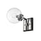 Z-Lite Parsons 1 Light Wall Sconce, Matte Black & Clear 477-1S-MB-BN - alternate 2